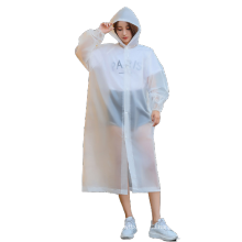 EVA non-disposable raincoat fashion adult one-piece raincoat environmentally friendly EVA fabric